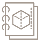 icono de dibujo en un cuaderno