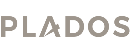 logo plados dorado