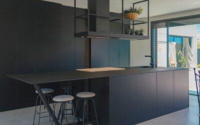 Cocinas negras modernas