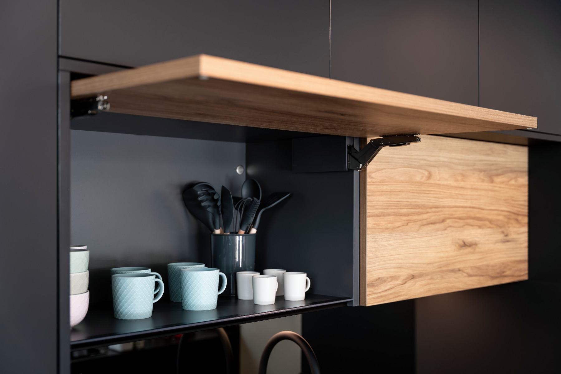 cocina con marmol blanco