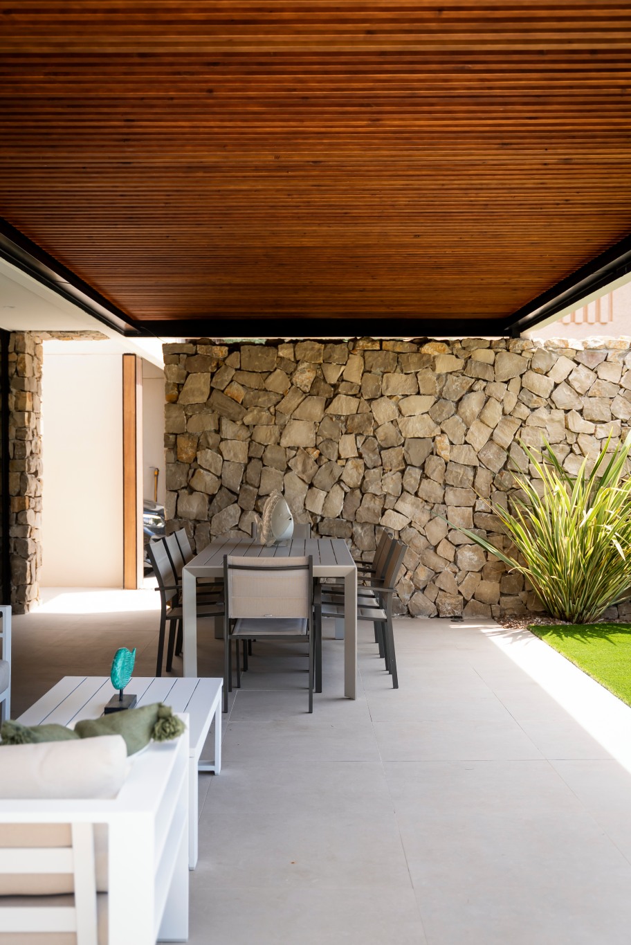 patio con techo de madera patio con techo de madera