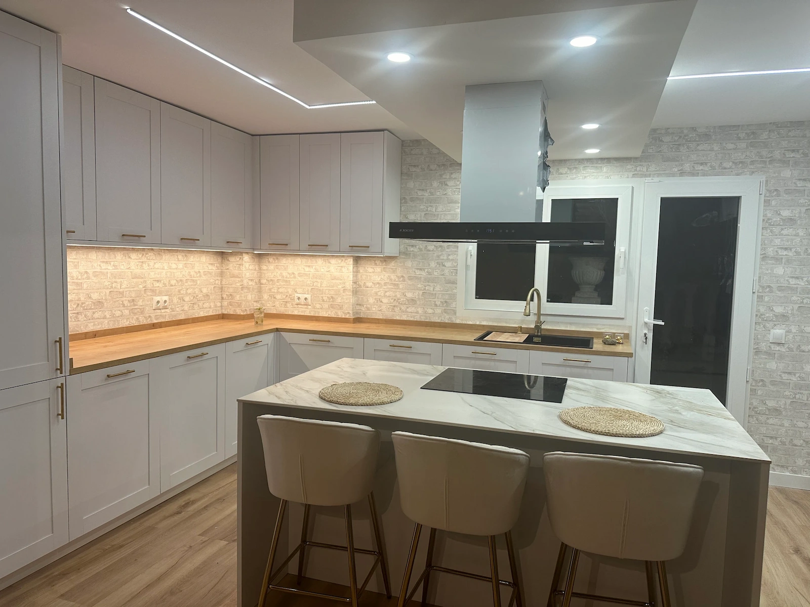 cocina con marmol blanco cocina con marmol blanco
