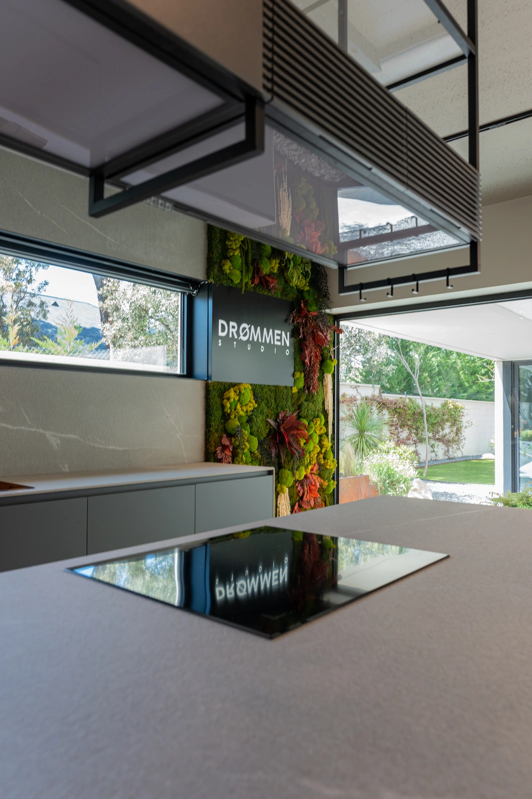 isla negra de la cocina