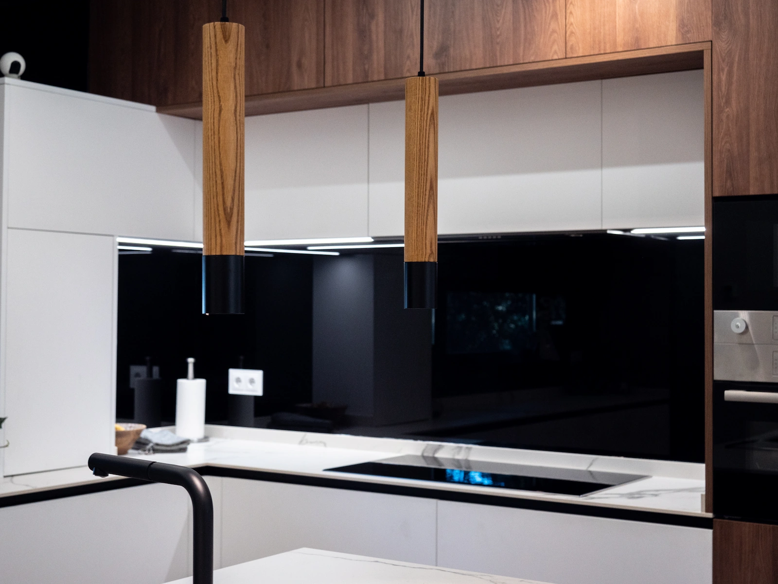 isla negra de la cocina