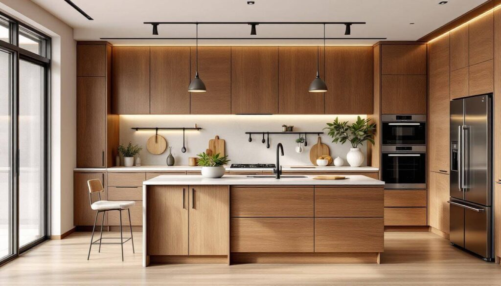 cocina moderna de madera