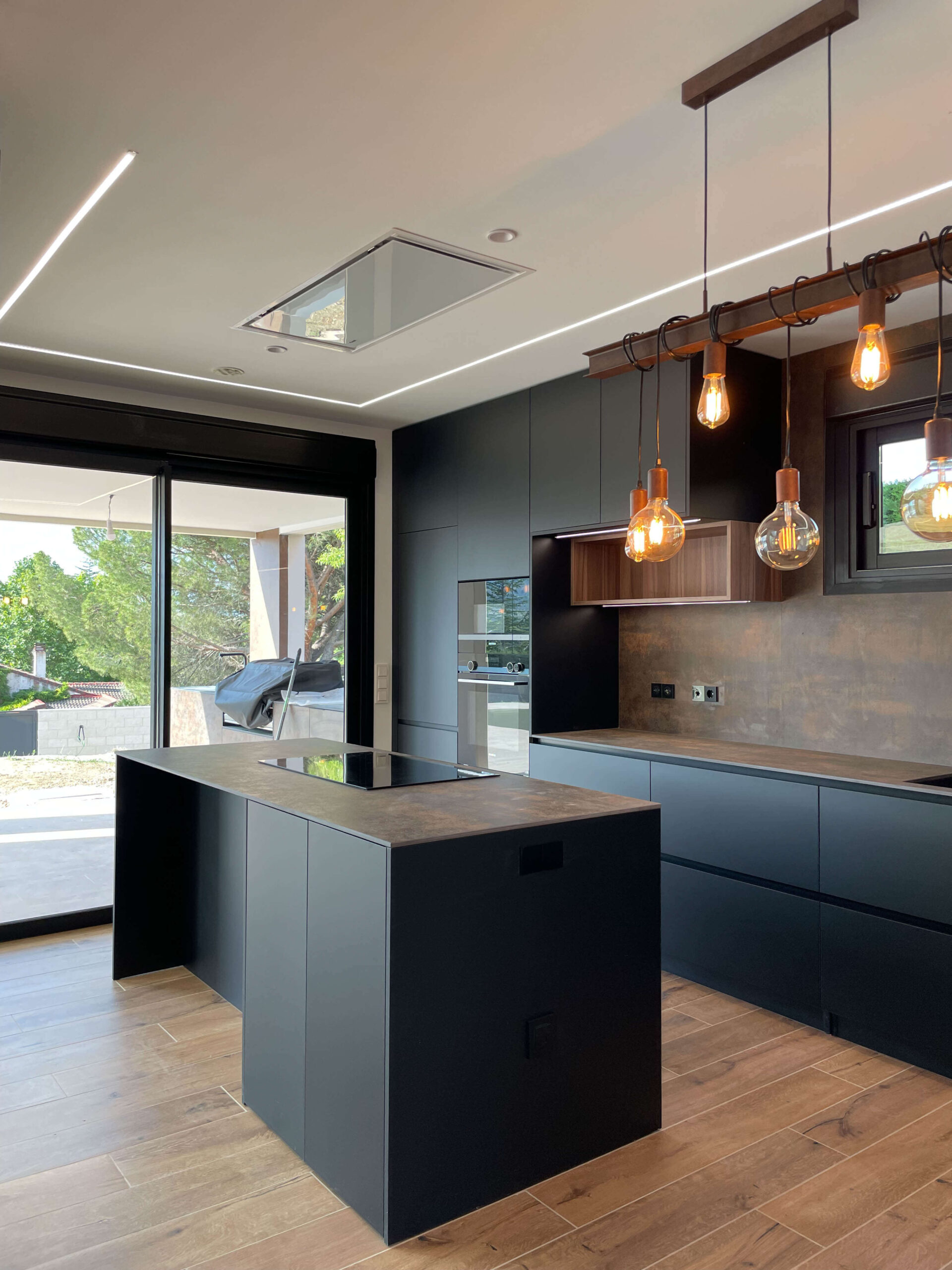 Cocina en isla moderna