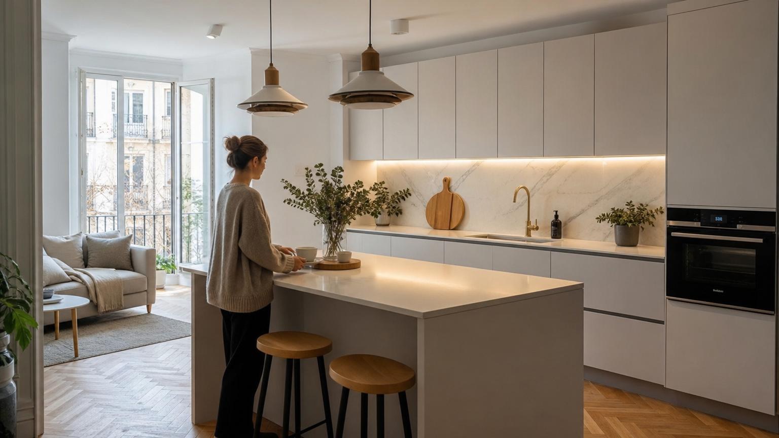 cocina con marmol blanco cocina con marmol blanco