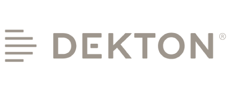 logo dekton dorado